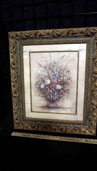 Framed Flower Picture