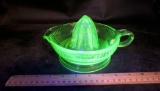 Uranium Green Glass Juicer (Chipped)