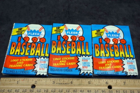 3 - 1990 Baseball Cards & Stickers
