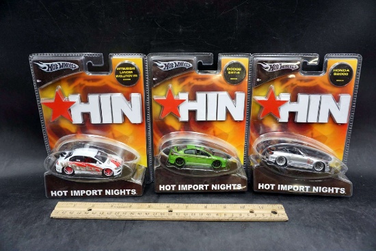 3 - Hot Wheels Hot Import Nights Vehicles