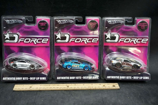 3 - Hot Wheels Hot Import Nights Force Vehicles