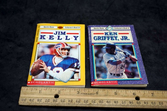 2 Scholastic Books - Jim Kelly & Ken Griffey, Jr.