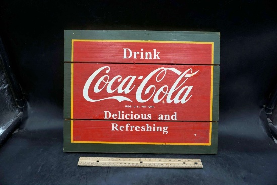 Wooden Coca-Cola Sign