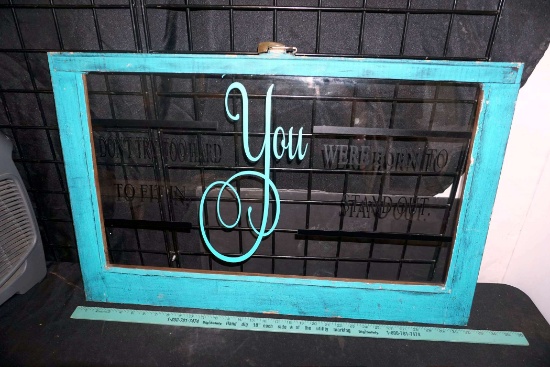 Born To Stand Out Window Picture