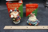2 - Crinkle Claus Figurines