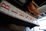 Hanging Fall Themed Paper Signs & Wooden Sled