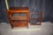 Wooden End Table & Wooden Hanging Shelf