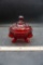 Westmoreland Red Glass Footed Candy Dish