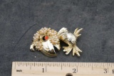 Gold-Toned Bird Brooch