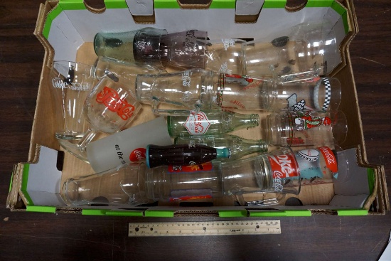 Assorted Glasses, Bottles & Cups