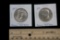 2 Kennedy Half Dollars - 1992 D & 1974