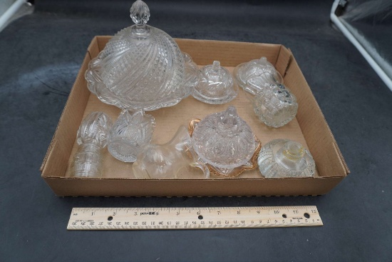 Glass Dishes, Creamers & Votives