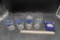 4 Beer Glasses (Bud Light & S.D.S.U.) & Miller Koozy