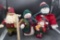 Snowmen & Santa Stuffed Dolls