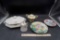 Colonial Sterling Dish, Nippon Creamer, Sugar & Plates