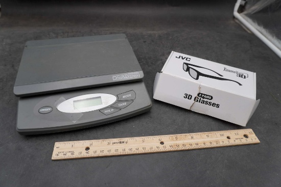 Dig Weigh Scale & Jvc 3D Glasses (2 Pair)