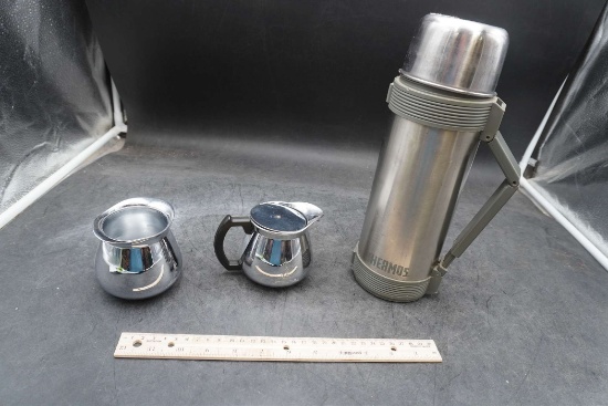 Thermos & 2 Creamers (Sunbeam)