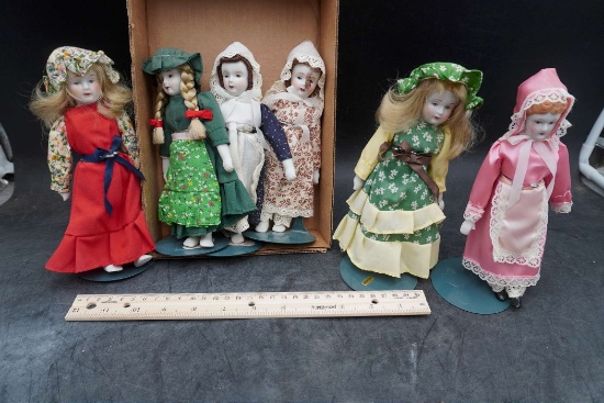 6 - Assorted Dolls