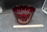 Red Glass Bowl From The Robert Stanley Collection