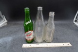 3 Glass Bottles - Spray Sioux Falls S.D., P. Binder Yankton S.D. & Coca-Cola
