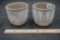 2 - Napa Grey & White Planters