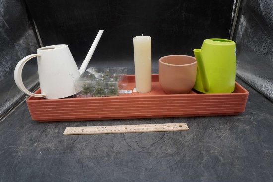 Terrabox Trays, Watering Cans, Tree Tealights, Candle & Pot