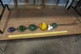 Glass Glow Globe Stake 47