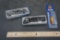 2 Frost Cutlery Pocket Knives (Eagle Eye I I I) & Joe Camel Top Water Lure