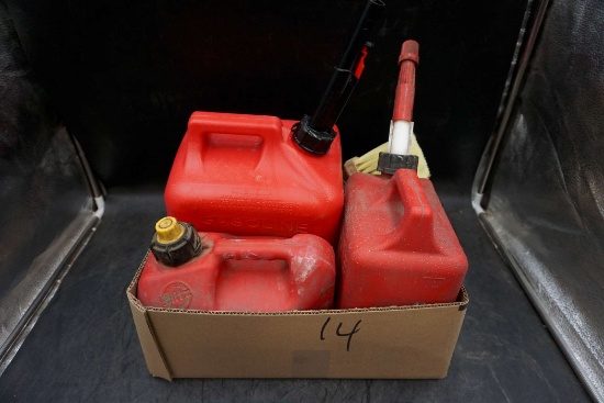 3 - Red Gas Cans
