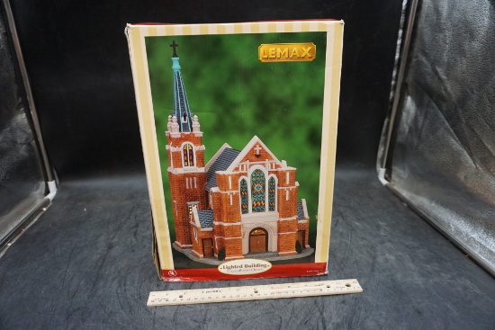 Lemax First Lutheran Church Lighted Building