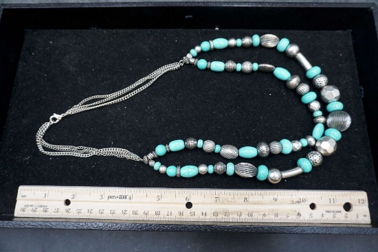 Silver-Toned Multi-Layer Necklace