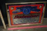 Framed Budweiser Mirror