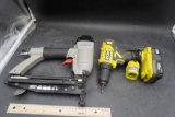 Ryobi Drill W/ Battery & Charger, Porter Cable Nailer