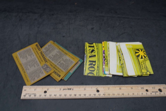20 - 1975 Wacky Packages Puzzle Pieces/Checklist Cards