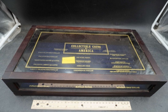Danbury Mint Collectible Coins Of America Display Case