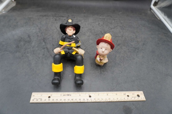 2 - Fireman Figurines