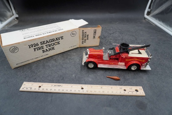 Ertl 1926 Seagrave Fire Truck Bank