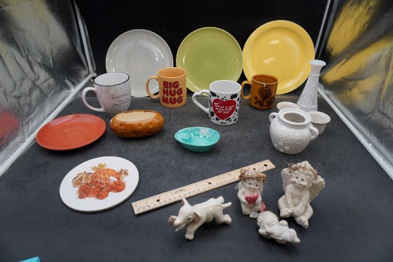 Figurines, Mugs, Plaes, Bud Vase, Dishes