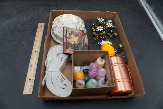 Saucers, String, Paint, Elastic