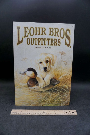 Leohr Bros. Outfitters Metal Sign