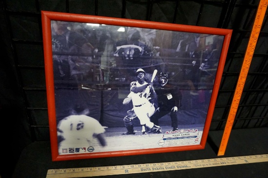 Framed Hank Aaron Picture