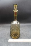 Yellow/Green Glass Decanter