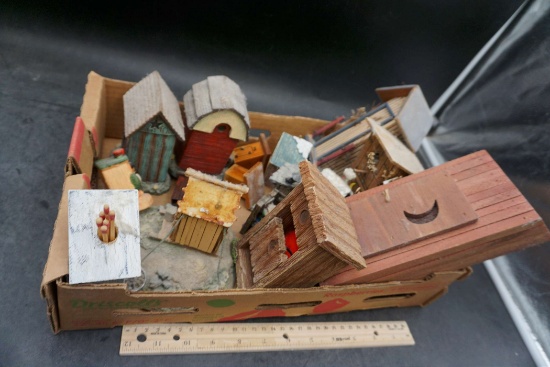 Wooden Outhouses & Match Holders