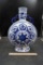 Large Blue & White Vase (Sticker Residue On One Side)