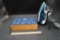Blue Top Floral Lid Box & Iron
