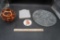 Decorative Ball, Glass Serving Dish, Jesus Loves Me Sign & Fox Sign