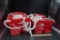 2 - Red Plastic Toddler Swings
