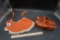 Nylon Clogs & Apron W/ Sioux Falls Centennial Button 1856-1956