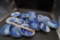 Assorted Blue & White Plates