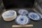 Assorted Blue & White Plates (Willow, Countryside Wedgwood)